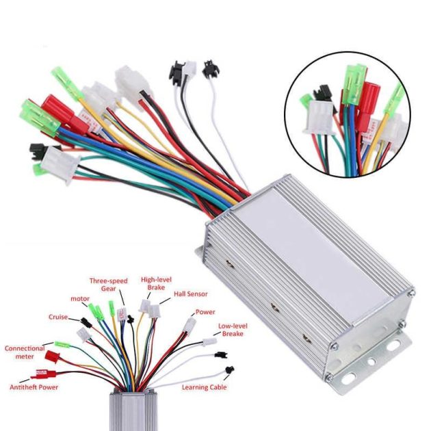 Contrôleur 36 V/48 V 350 W, adaptée pour trottinettes électriques